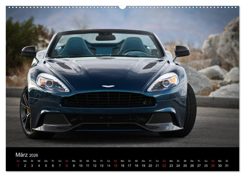 Aston Martin Vanquish Volante (CALVENDO Premium Wandkalender 2026)