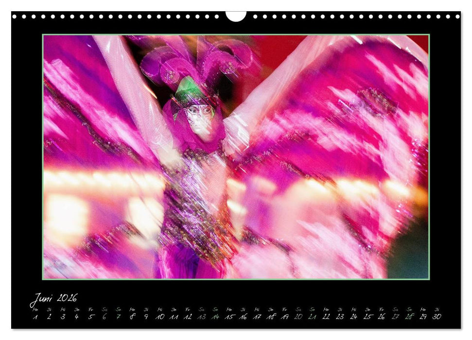 Venezianische Masken in Ludwigsburg (CALVENDO Wandkalender 2026)