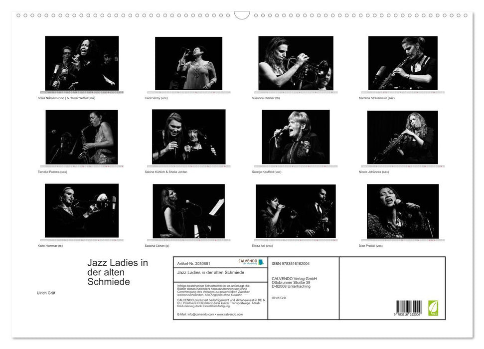 Jazz Ladies in der alten Schmiede (CALVENDO Wandkalender 2026)
