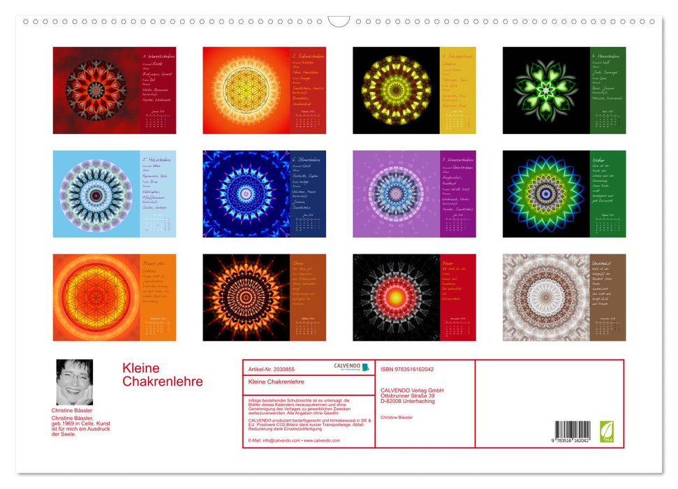 Kleine Chakrenlehre (CALVENDO Wandkalender 2026)
