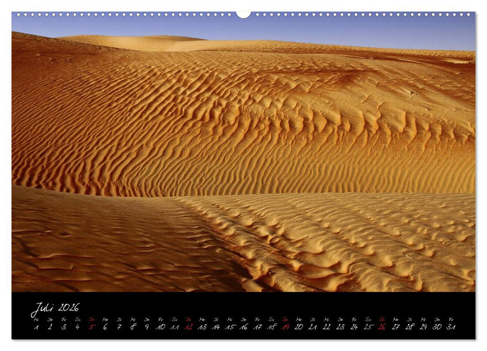 Farben der Wüste (CALVENDO Premium Wandkalender 2026)
