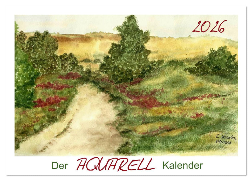 Der AQUARELL-Kalender (CALVENDO Wandkalender 2026)