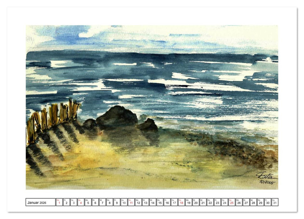 Der AQUARELL-Kalender (CALVENDO Wandkalender 2026)