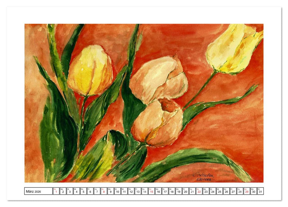 Der AQUARELL-Kalender (CALVENDO Wandkalender 2026)