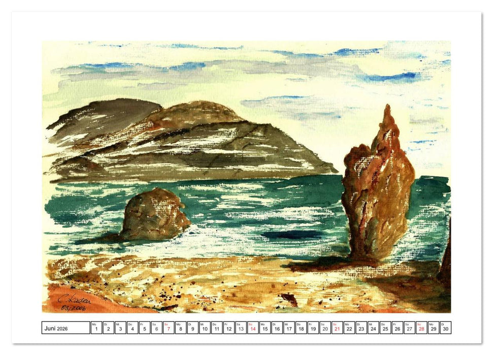 Der AQUARELL-Kalender (CALVENDO Wandkalender 2026)