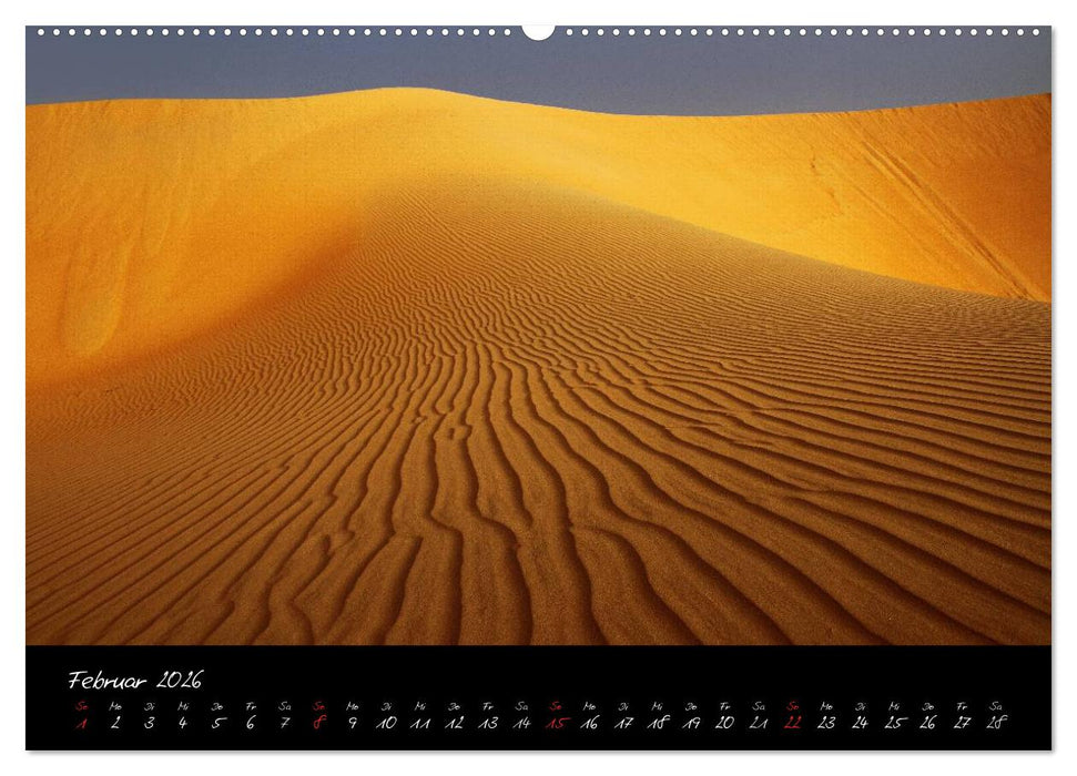 Faszination Wüste (CALVENDO Premium Wandkalender 2026)