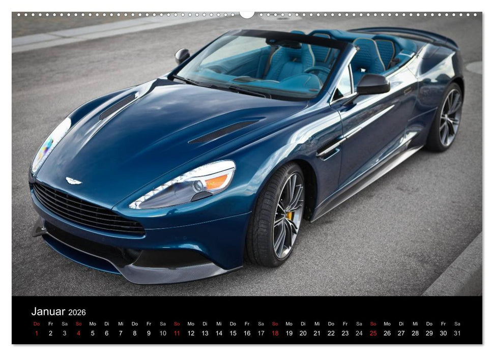 Aston Martin Vanquish Volante (CALVENDO Wandkalender 2026)