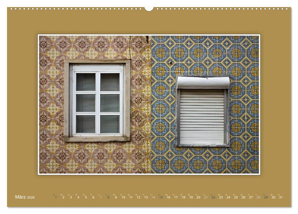 Azulejo-Fassaden in Portugal (CALVENDO Wandkalender 2026)