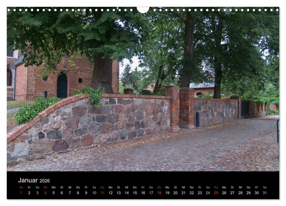 Dorfkirchen in Brandenburg (CALVENDO Wandkalender 2026)