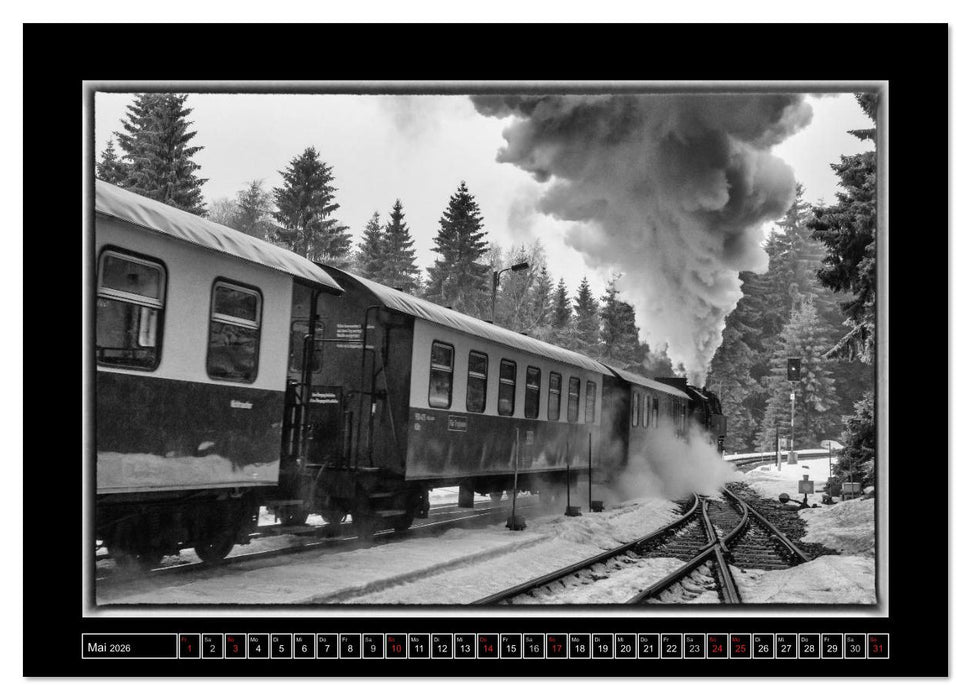 Unter Dampf - Eisenbahnromantik im Harz (CALVENDO Premium Wandkalender 2026)