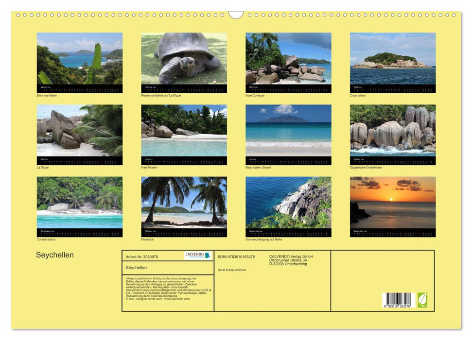 Seychellen (CALVENDO Wandkalender 2026)