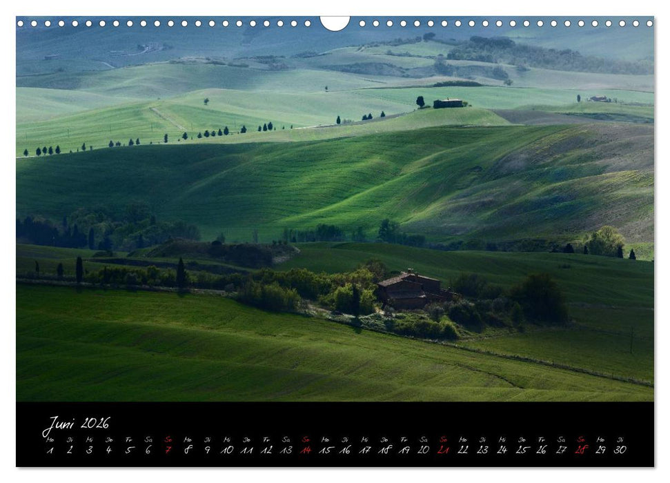 Licht der Toscana (CALVENDO Wandkalender 2026)