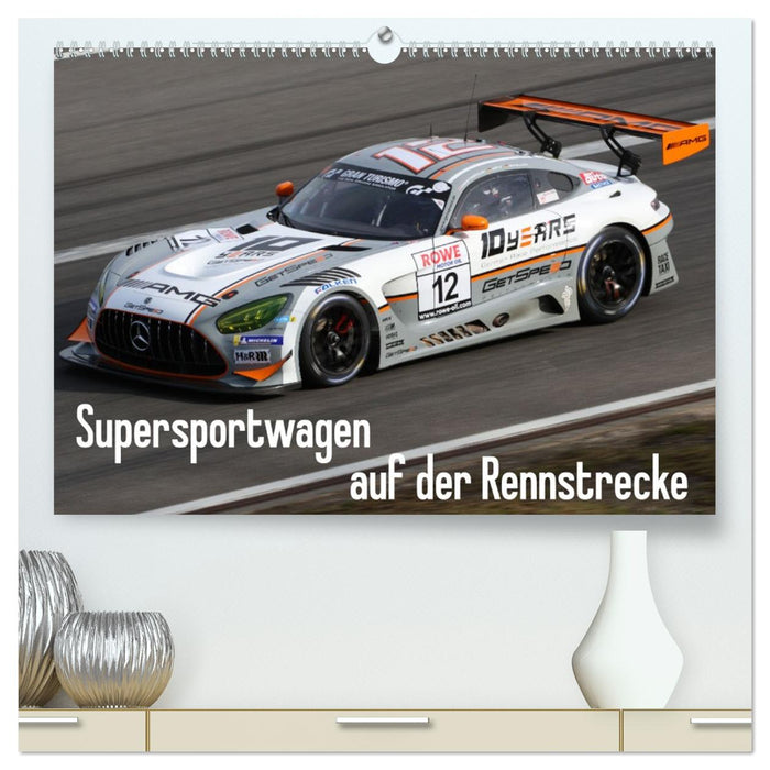 Supersportwagen auf der Rennstrecke (CALVENDO Premium Wandkalender 2026)