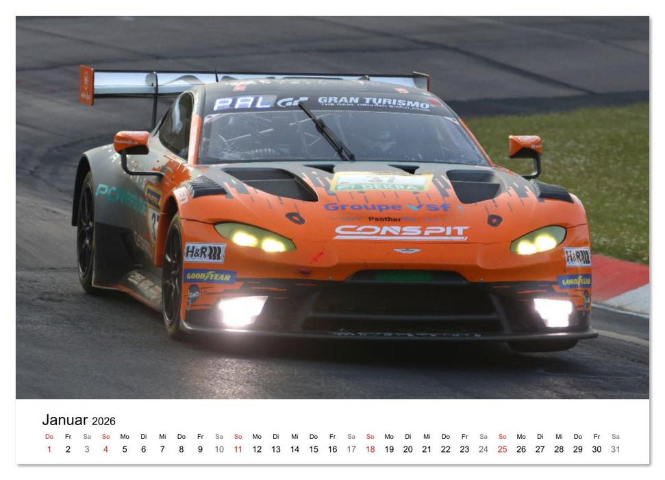 Supersportwagen auf der Rennstrecke (CALVENDO Premium Wandkalender 2026)
