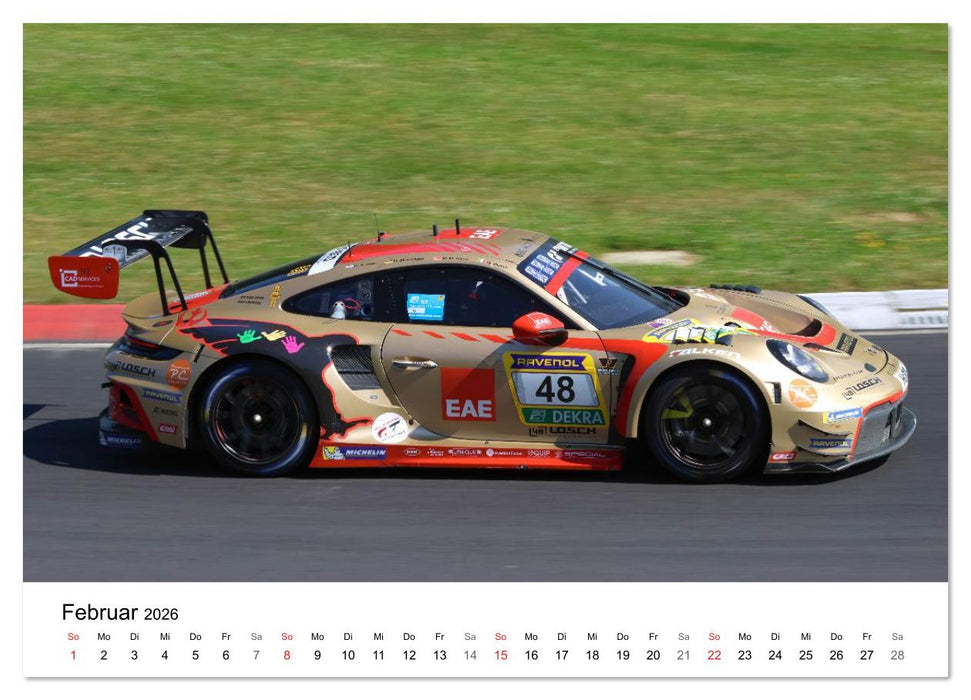 Supersportwagen auf der Rennstrecke (CALVENDO Premium Wandkalender 2026)