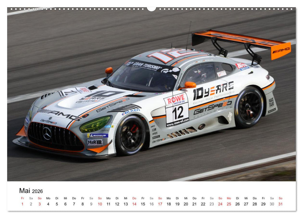 Supersportwagen auf der Rennstrecke (CALVENDO Premium Wandkalender 2026)