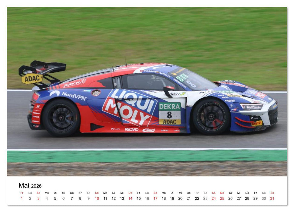 Supersportwagen auf der Rennstrecke (CALVENDO Premium Wandkalender 2026)