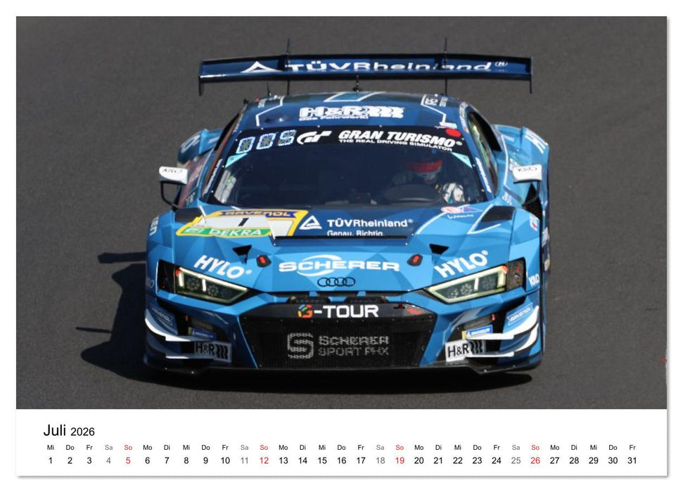 Supersportwagen auf der Rennstrecke (CALVENDO Premium Wandkalender 2026)