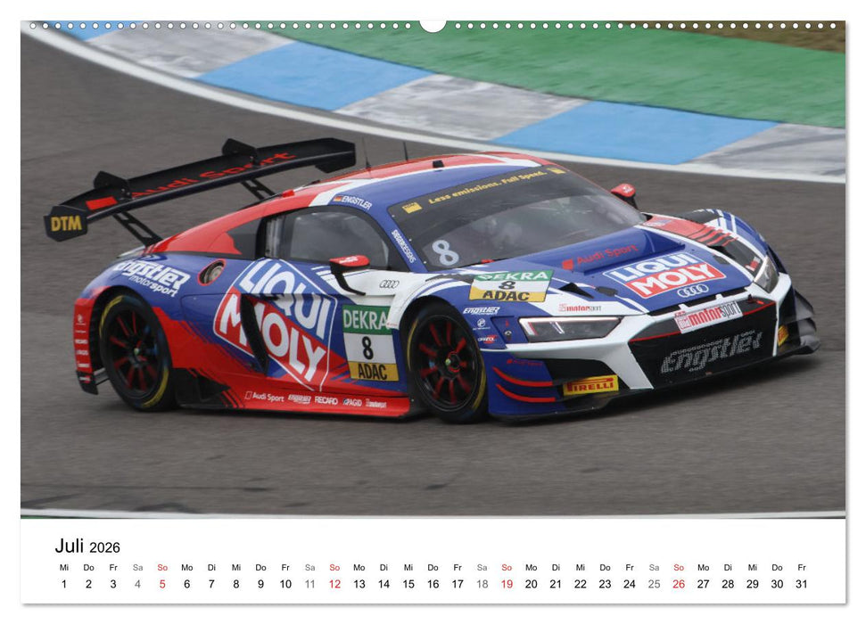 Supersportwagen auf der Rennstrecke (CALVENDO Premium Wandkalender 2026)