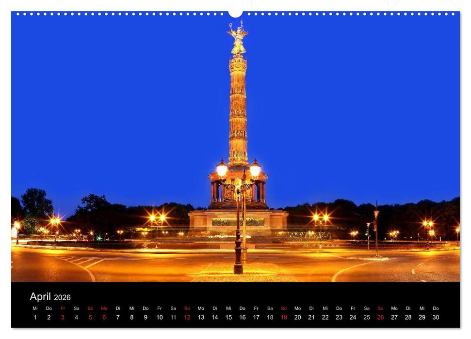 BERLIN ZUR BLAUEN STUNDE (CALVENDO Premium Wandkalender 2026)