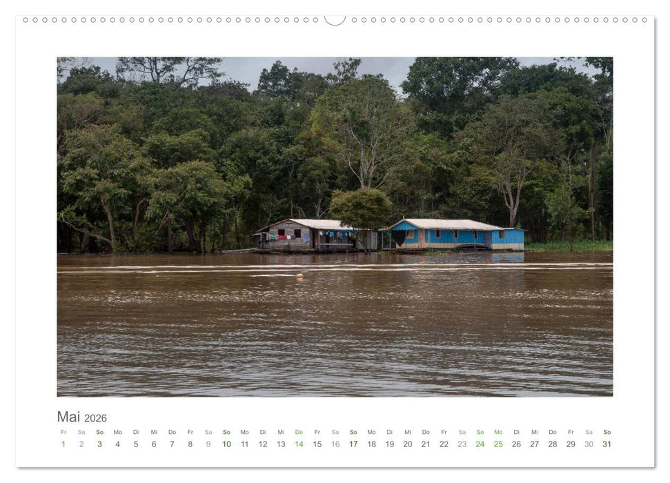 Amazonas, eine Reise entlang seiner Ufer (CALVENDO Premium Wandkalender 2026)