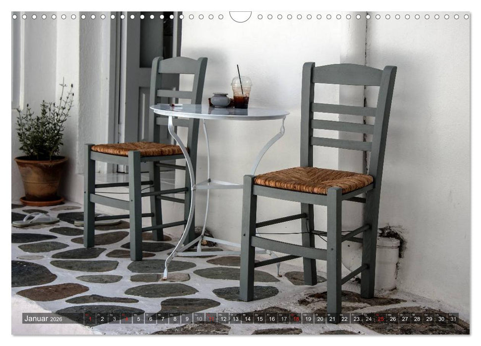 Griechische Momente (CALVENDO Wandkalender 2026)