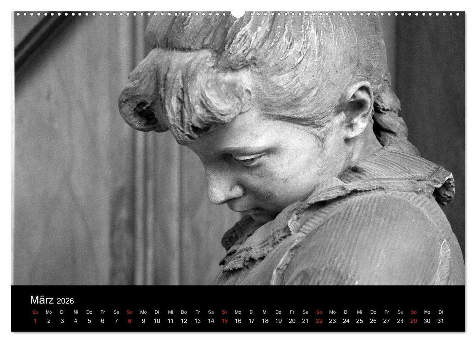 Lebende Steine - Skulpturen auf dem Friedhof Staglieno (CALVENDO Wandkalender 2026)