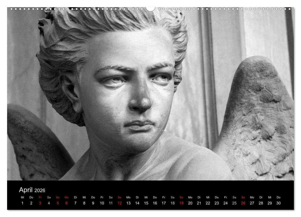 Lebende Steine - Skulpturen auf dem Friedhof Staglieno (CALVENDO Wandkalender 2026)