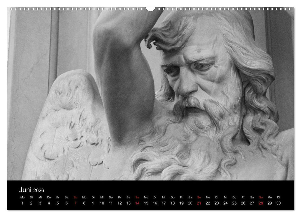 Lebende Steine - Skulpturen auf dem Friedhof Staglieno (CALVENDO Wandkalender 2026)