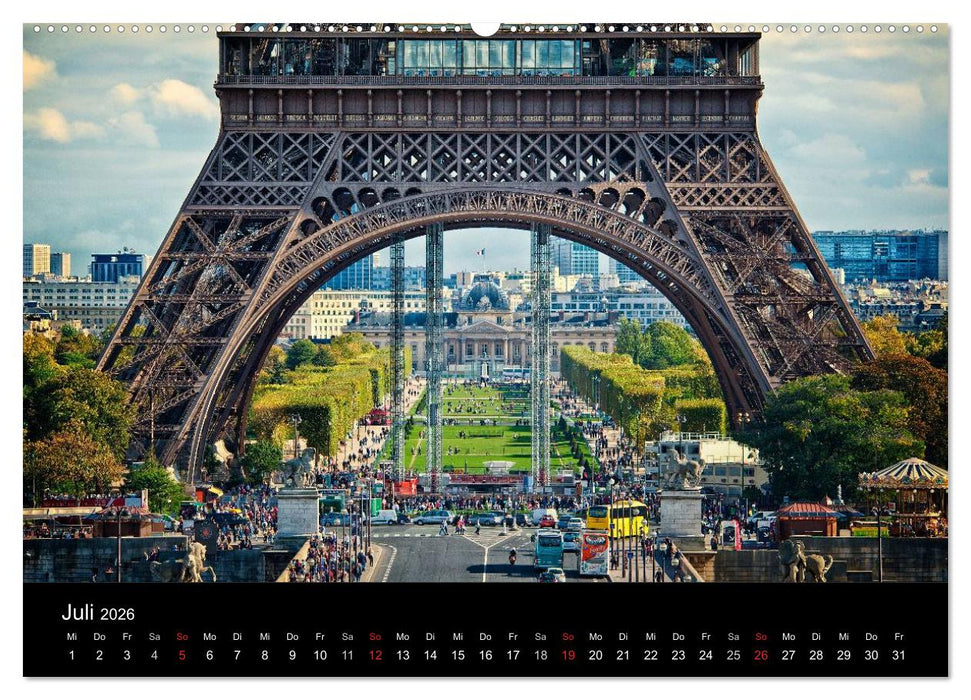 Paris - Impressionen einer Weltstadt (CALVENDO Premium Wandkalender 2026)