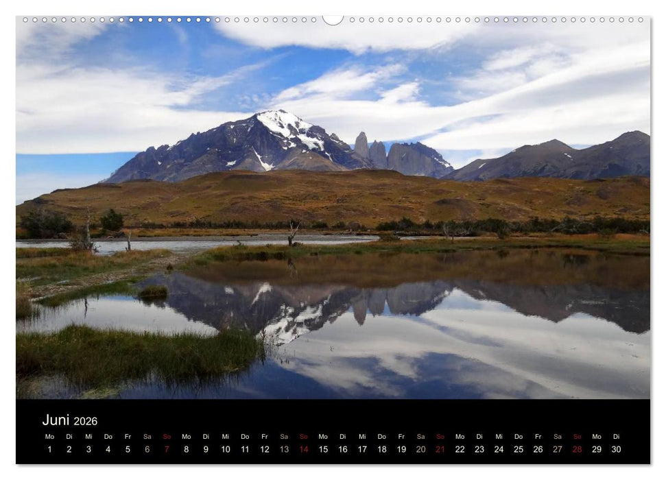 Im Nationalpark Torres del Paine (Chile) (CALVENDO Premium Wandkalender 2026)