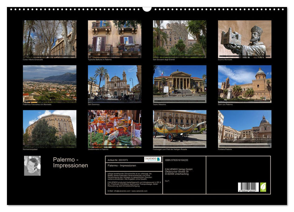 Palermo - Impressionen (CALVENDO Wandkalender 2026)