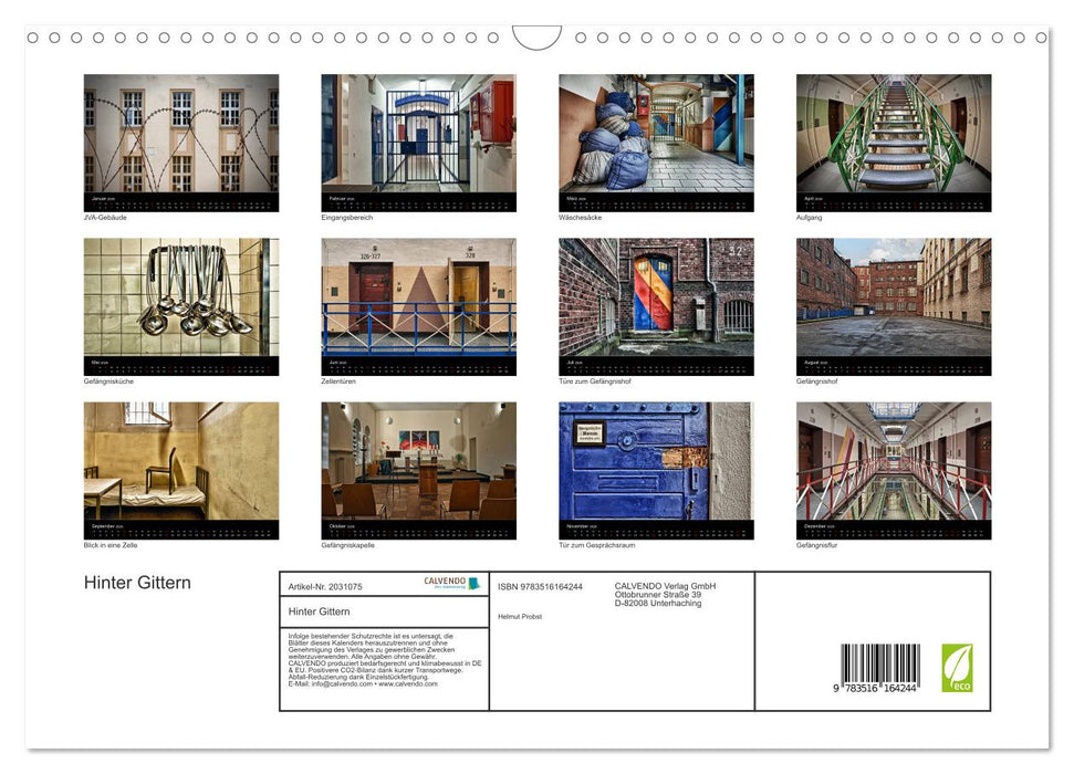 Hinter Gittern (CALVENDO Wandkalender 2026)