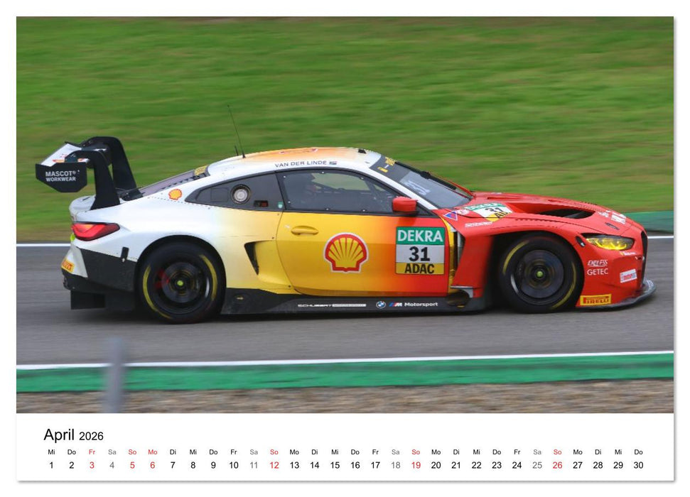 Supersportwagen auf der Rennstrecke (CALVENDO Wandkalender 2026)