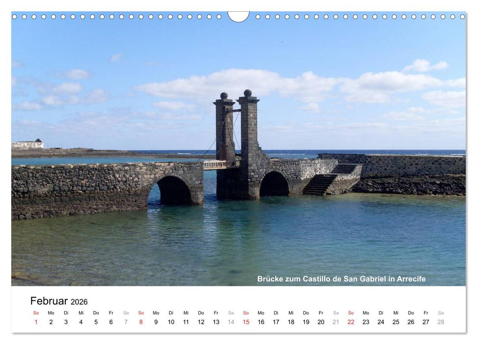 Die Canarischen Inseln - Lanzarote (CALVENDO Wandkalender 2026)