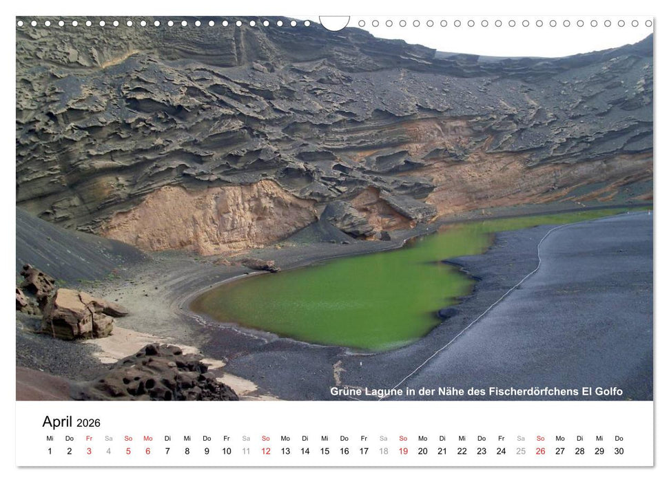 Die Canarischen Inseln - Lanzarote (CALVENDO Wandkalender 2026)
