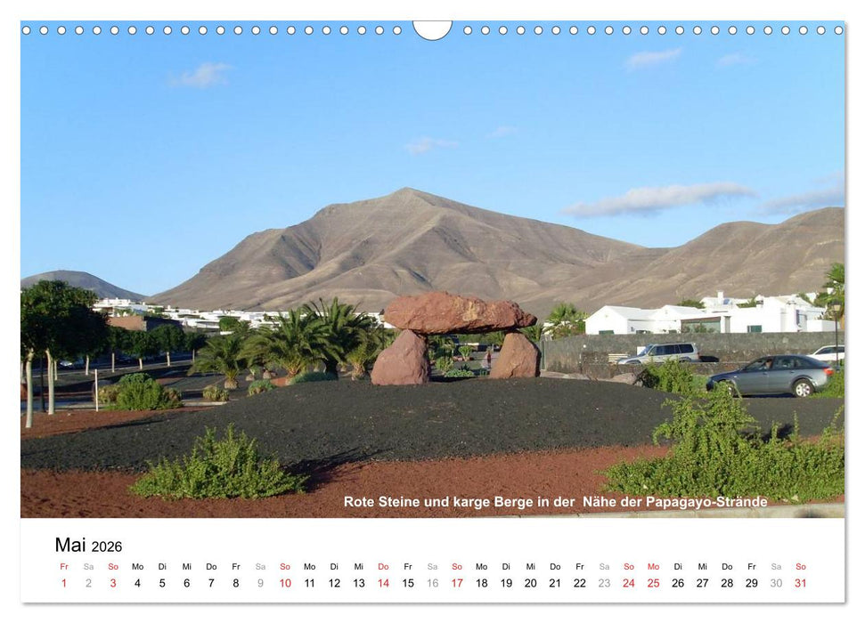 Die Canarischen Inseln - Lanzarote (CALVENDO Wandkalender 2026)