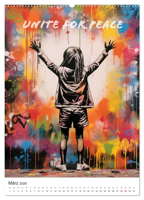 STREETART Neu Erleben Ein KI-Kunstkalender (CALVENDO Wandkalender 2026)