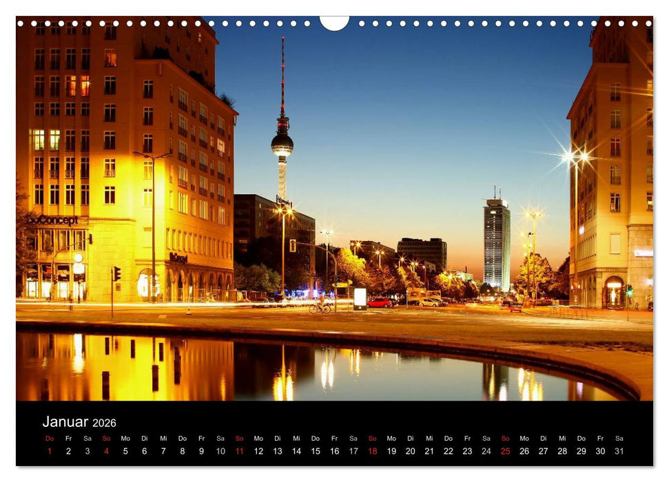 BERLIN ZUR BLAUEN STUNDE (CALVENDO Wandkalender 2026)