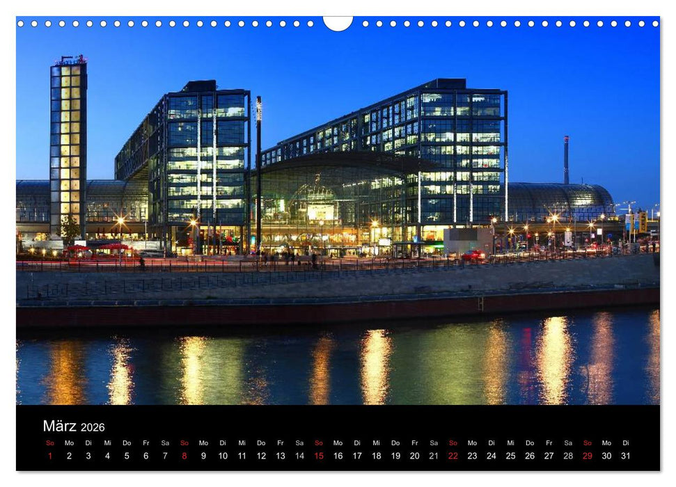 BERLIN ZUR BLAUEN STUNDE (CALVENDO Wandkalender 2026)