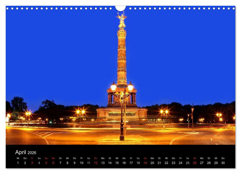 BERLIN ZUR BLAUEN STUNDE (CALVENDO Wandkalender 2026)