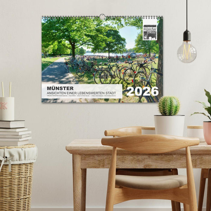 MÜNSTER :: Ansichten einer lebenswerten Stadt (CALVENDO Wandkalender 2026)