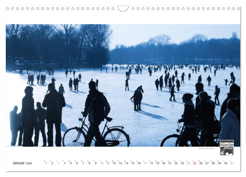 MÜNSTER :: Ansichten einer lebenswerten Stadt (CALVENDO Wandkalender 2026)