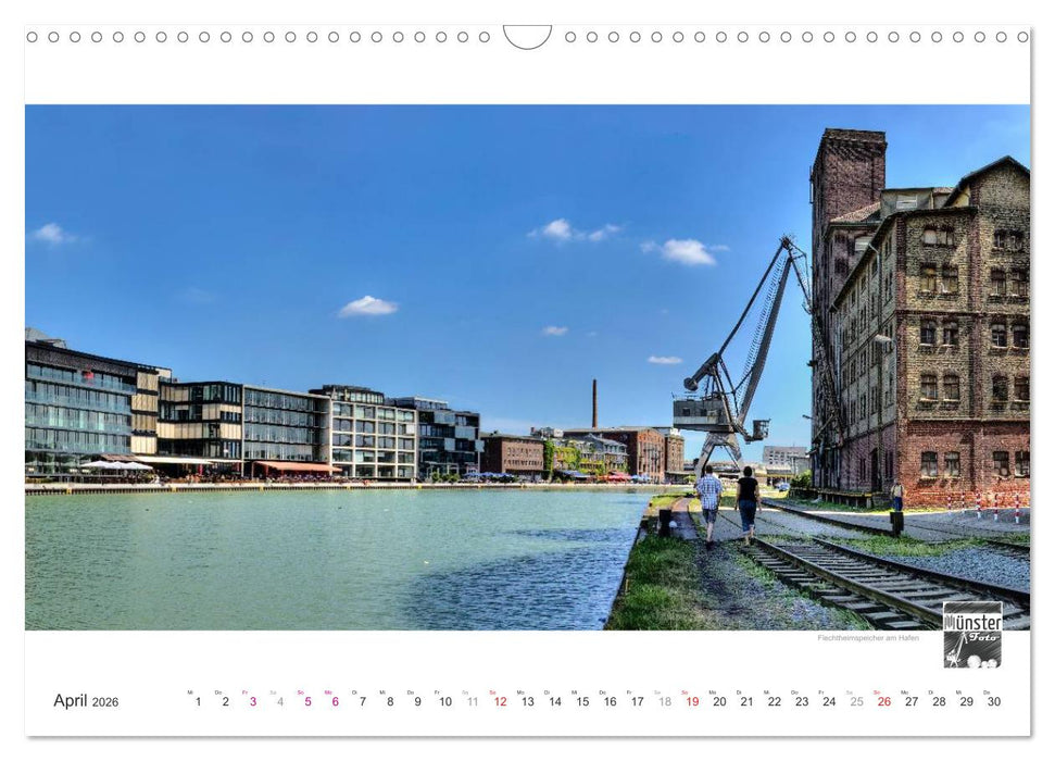 MÜNSTER :: Ansichten einer lebenswerten Stadt (CALVENDO Wandkalender 2026)