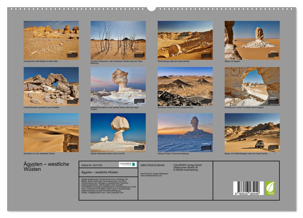 Ägypten – westliche Wüsten (CALVENDO Premium Wandkalender 2026)