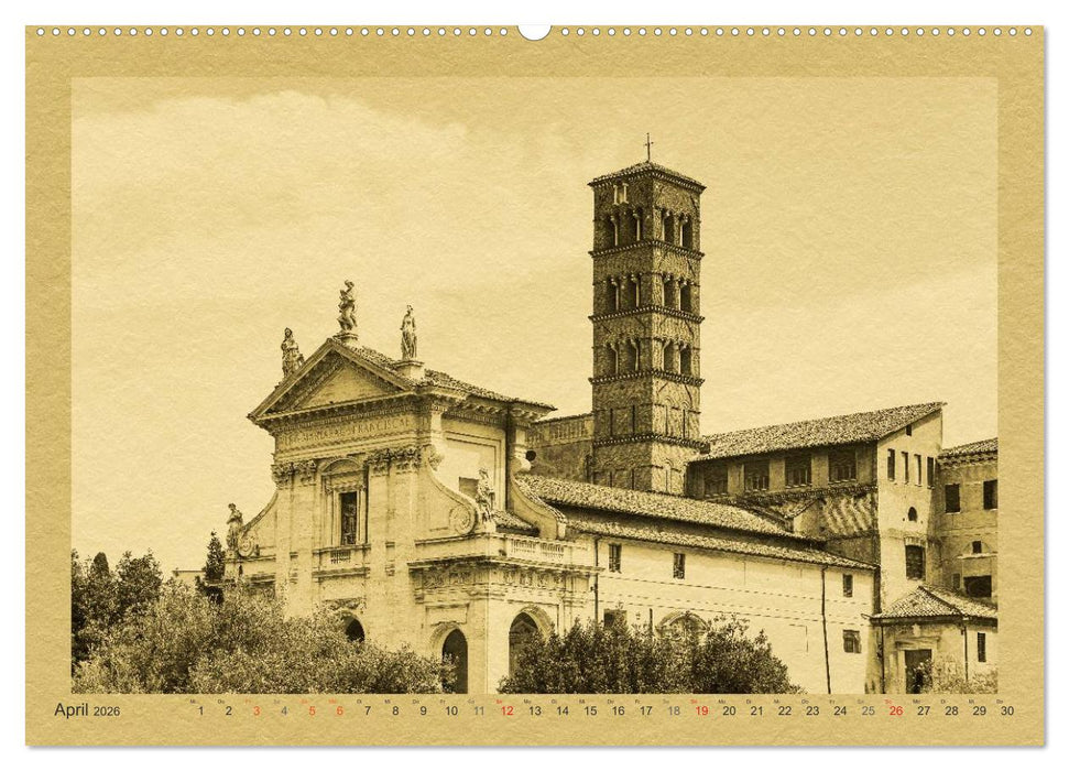 Rom-Ein Kalender im Zeitungsstil (CALVENDO Premium Wandkalender 2026)