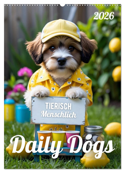 Daily Dogs – Tierisch menschlich (CALVENDO Wandkalender 2026)