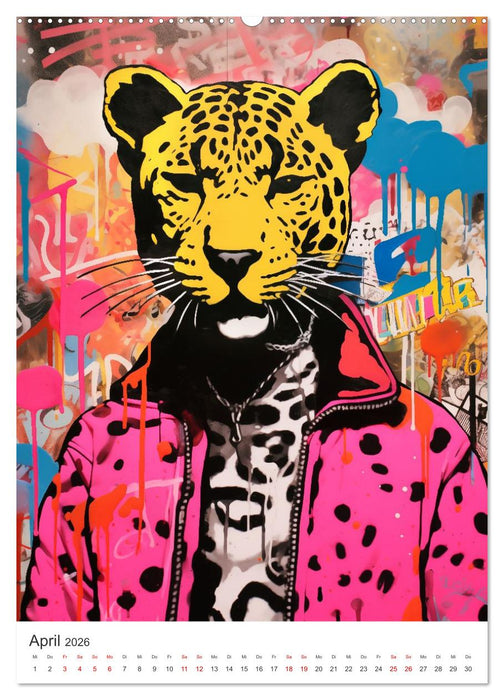 STREETART Neu Erleben Ein KI-Kunstkalender (CALVENDO Premium Wandkalender 2026)