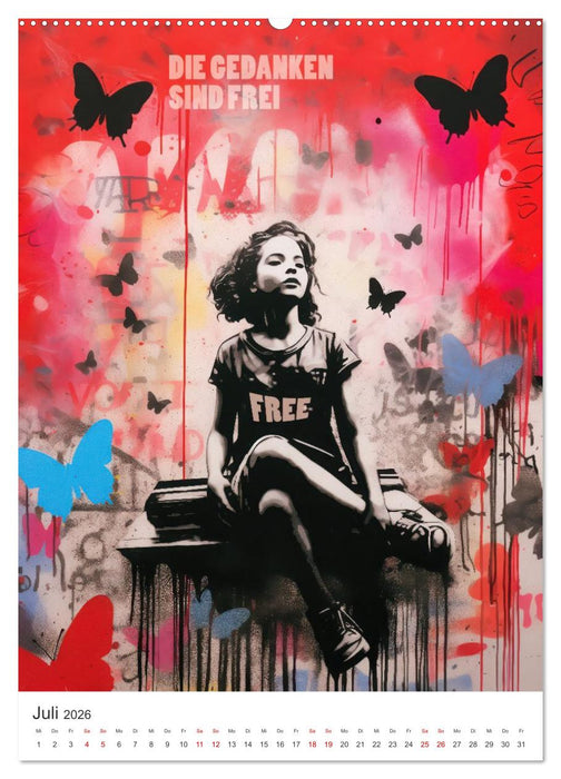 STREETART Neu Erleben Ein KI-Kunstkalender (CALVENDO Premium Wandkalender 2026)