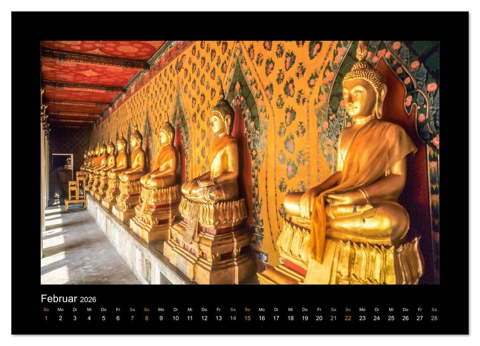 Thailand - Traumstrände und Tempel (CALVENDO Wandkalender 2026)